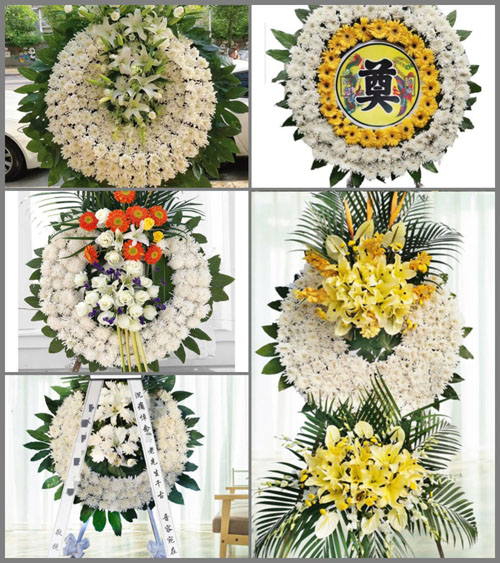 湖北孝感市大悟县吕王镇龙田村花圈速递
